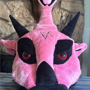 Killstar Kreeptures DARK LORD CUSHION BUBBLEGUM PINK